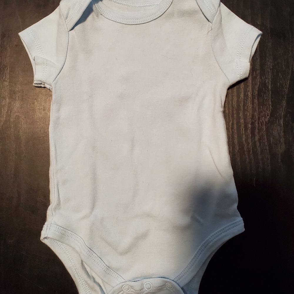 Neutral Blue Onesie 3 Months